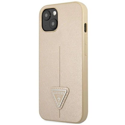 Guess GUHCP14MPSATLE iPhone 14 Plus 6.7" beige/beige hardcase SaffianoTriangle Logo_1
