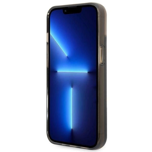 Guess GUHCP14SLFCTPK iPhone 14 6.1" black/black hardcase Liquid Glitter Palm Collection_4