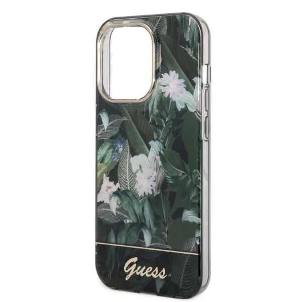 Guess Jungle Collection case for iPhone 14 Pro Max - green_4