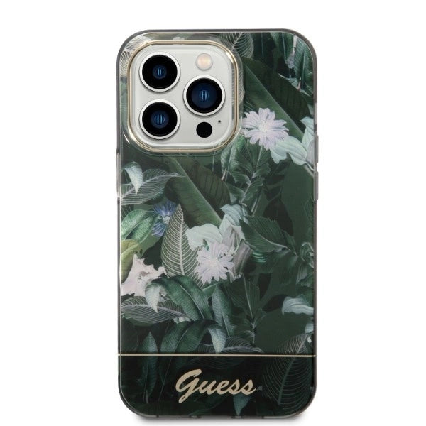 Guess Jungle Collection case for iPhone 14 Pro Max - green_5