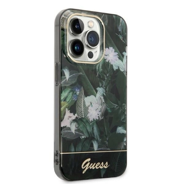 Guess Jungle Collection case for iPhone 14 Pro Max - green_6