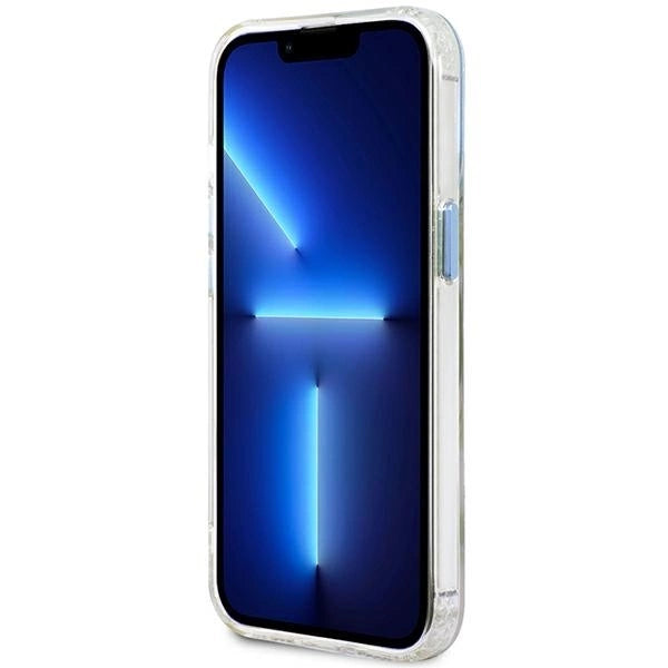 Etui Guess Metal Outline MagSafe na iPhone 13 Pro / iPhone 13 - niebieskie_4