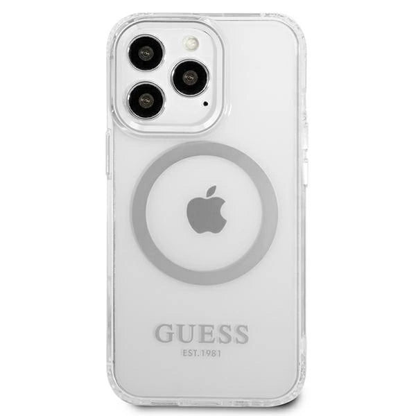 Guess Metal Outline MagSafe case for iPhone 13 Pro / iPhone 13 - silver_2
