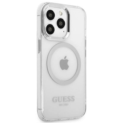Guess Metal Outline MagSafe case for iPhone 13 Pro / iPhone 13 - silver_3