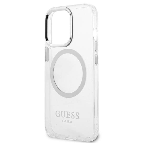 Guess Metal Outline MagSafe case for iPhone 13 Pro / iPhone 13 - silver_5
