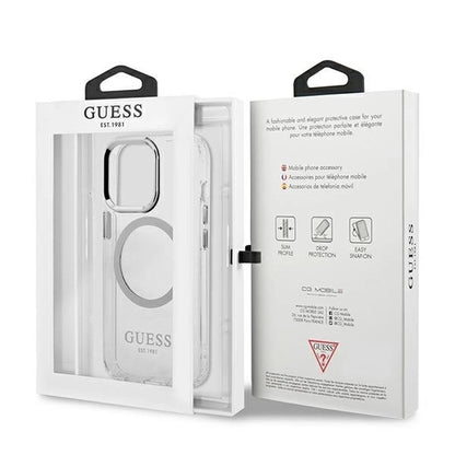 Guess Metal Outline MagSafe case for iPhone 13 Pro / iPhone 13 - silver_7