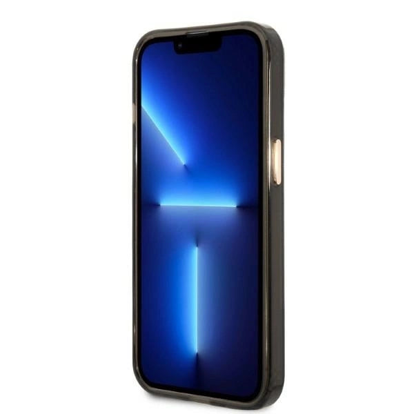 Guess Gold Outline Translucent MagSafe case for iPhone 13 - black_4