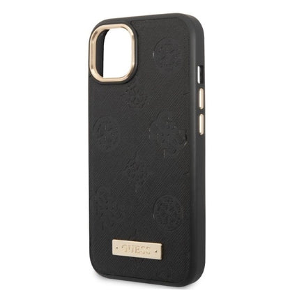 Guess GUHMP13MSAPSTK iPhone 13 6.1" black/black hardcase Peony Logo Plate MagSafe_5