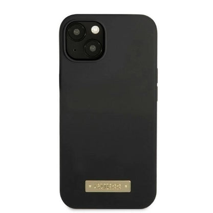 Guess GUHMP13MSPLK iPhone 13 6.1&quot; black/black hard case Silicone Logo Plate MagSafe_2