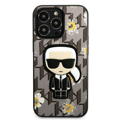 Karl Lagerfeld Flower Ikonik Karl case for iPhone 13 Pro / iPhone 13 - gray_2