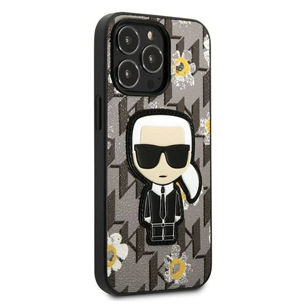 Karl Lagerfeld Flower Ikonik Karl case for iPhone 13 Pro / iPhone 13 - gray_3