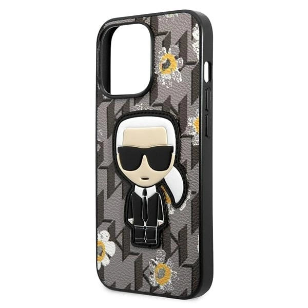 Karl Lagerfeld Flower Ikonik Karl case for iPhone 13 Pro / iPhone 13 - gray_5