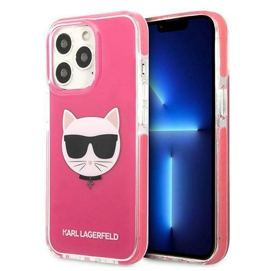 Etui Karl Lagerfeld Choupette Head na iPhone 13 Pro / iPhone 13 - fuksjowy_0
