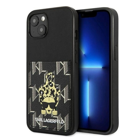 Karl Lagerfeld Karlimals Cardslot case for iPhone 13 - black_0