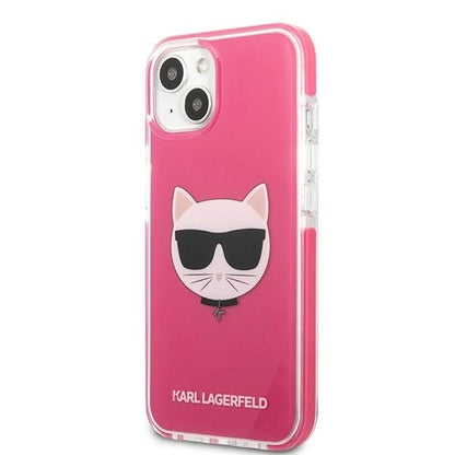 Etui Karl Lagerfeld Choupette Head na iPhone 13 mini - fuksjowy_1