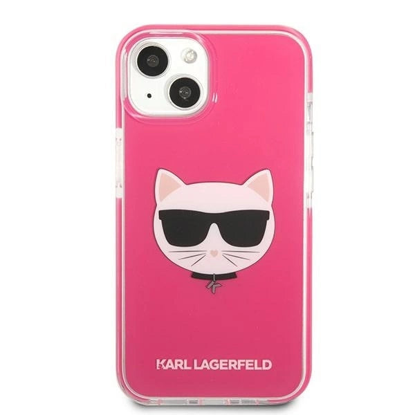 Etui Karl Lagerfeld Choupette Head na iPhone 13 mini - fuksjowy_2