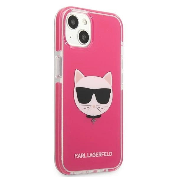 Etui Karl Lagerfeld Choupette Head na iPhone 13 mini - fuksjowy_3