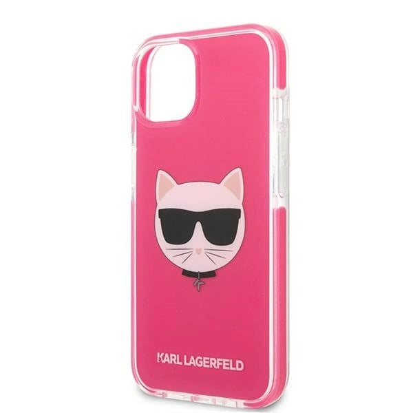 Etui Karl Lagerfeld Choupette Head na iPhone 13 mini - fuksjowy_5