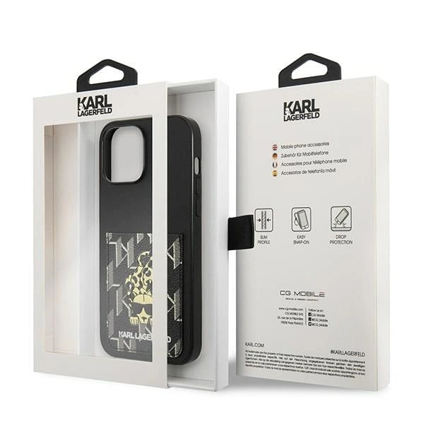 Karl Lagerfeld Karlimals Cardslot case for iPhone 13 Pro Max - black_7