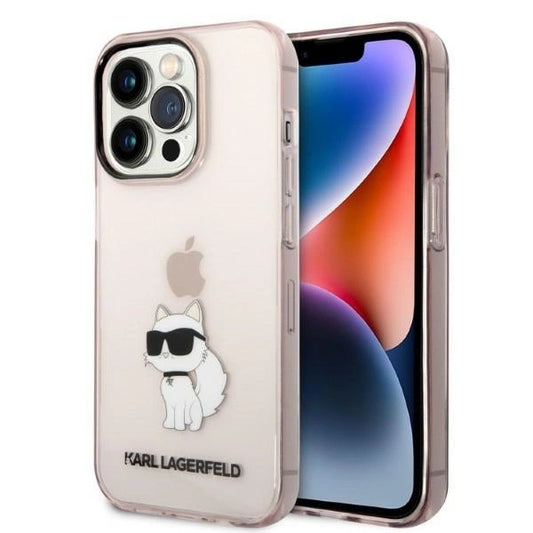Karl Lagerfeld KLHCP14LHNCHTCP iPhone 14 Pro 6.1&quot; pink/pink hardcase Ikonik Choupette_0