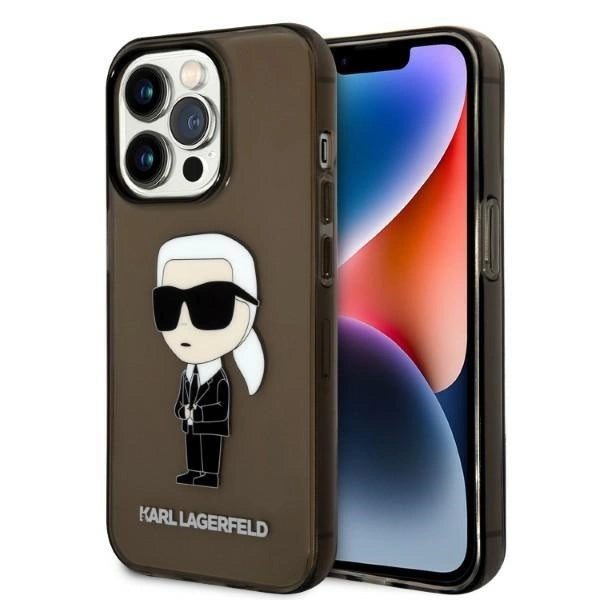 Karl Lagerfeld KLHCP14LHNIKTCK iPhone 14 Pro 6.1" black/black hardcase Ikonik Karl Lagerfeld_0