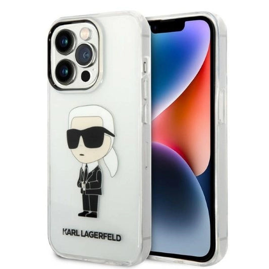 Karl Lagerfeld Ikonik Karl case for iPhone 14 Pro - transparent_0