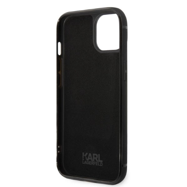 Karl Lagerfeld Signature Logo Cardslot case for iPhone 14 Plus - black_6