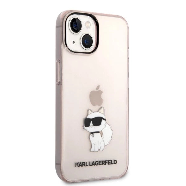 Karl Lagerfeld KLHCP14MHNCHTCP iPhone 14 Plus 6.7" pink/pink hardcase Ikonik Choupette_3