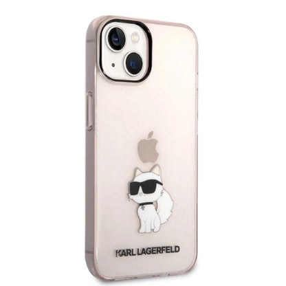 Karl Lagerfeld KLHCP14MHNCHTCP iPhone 14 Plus 6.7" pink/pink hardcase Ikonik Choupette_3