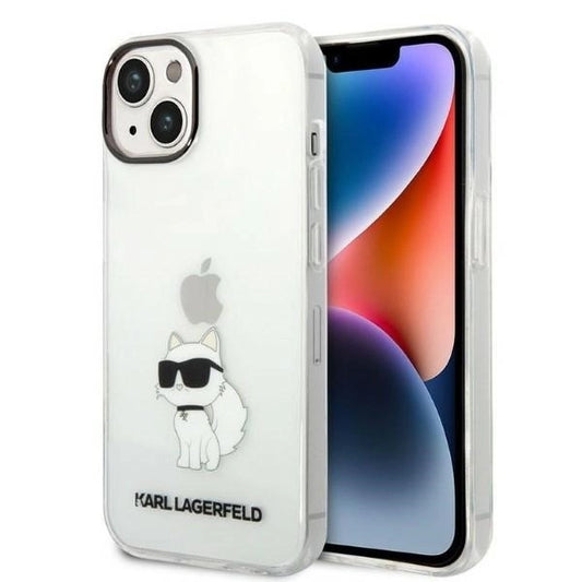 Karl Lagerfeld Ikonik Choupette case for iPhone 14 Plus - transparent_0