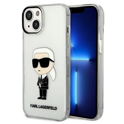 Karl Lagerfeld Ikonik Karl case for iPhone 14 Plus - transparent_0