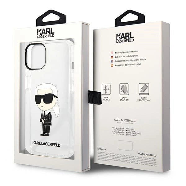 Karl Lagerfeld Ikonik Karl case for iPhone 14 Plus - transparent_7