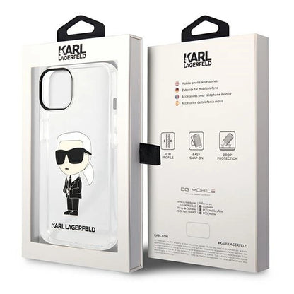 Karl Lagerfeld Ikonik Karl case for iPhone 14 Plus - transparent_7