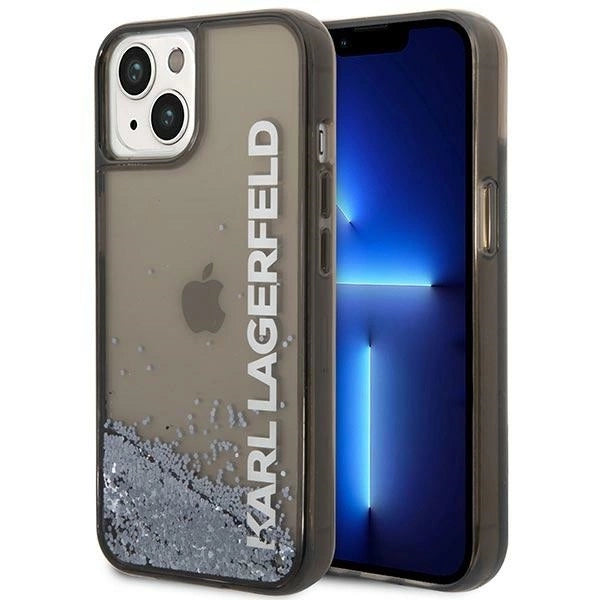 Karl Lagerfeld Liquid Glitter Elong case for iPhone 14 Plus - black_0