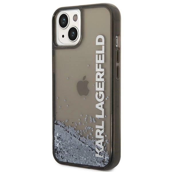 Karl Lagerfeld Liquid Glitter Elong case for iPhone 14 Plus - black_1