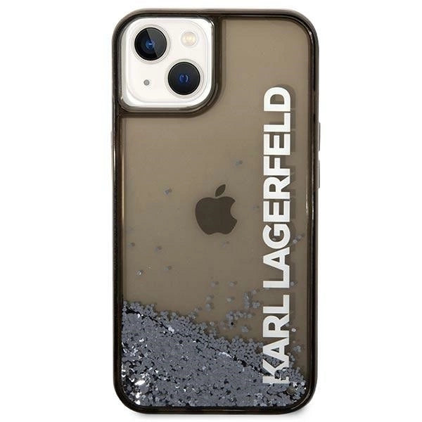 Karl Lagerfeld Liquid Glitter Elong case for iPhone 14 Plus - black_2