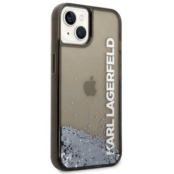 Karl Lagerfeld Liquid Glitter Elong case for iPhone 14 Plus - black_3