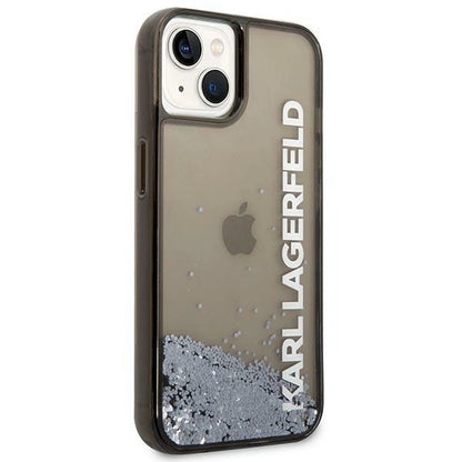 Karl Lagerfeld Liquid Glitter Elong case for iPhone 14 Plus - black_3