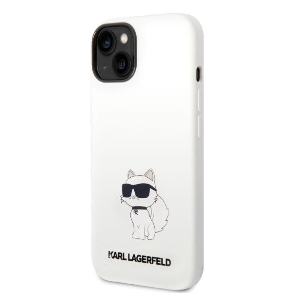 Karl Lagerfeld Silicone Choupette case for iPhone 14 Plus - white_1