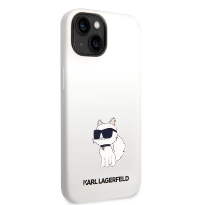 Karl Lagerfeld Silicone Choupette case for iPhone 14 Plus - white_3