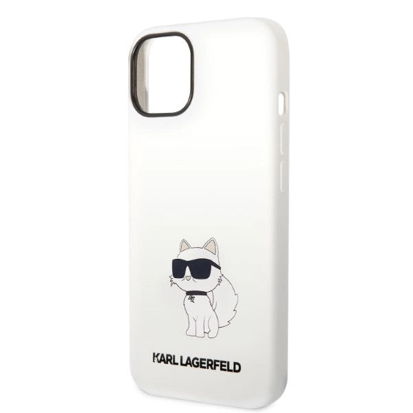 Karl Lagerfeld Silicone Choupette case for iPhone 14 Plus - white_5