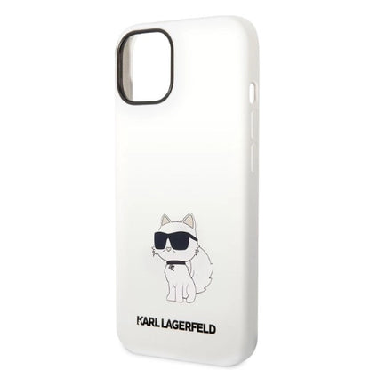 Karl Lagerfeld Silicone Choupette case for iPhone 14 Plus - white_5