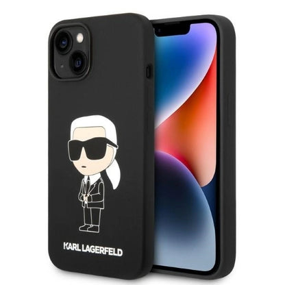 Karl Lagerfeld Silicone Ikonik case for iPhone 14 Plus - black_0