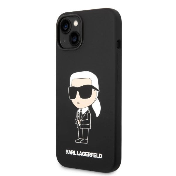 Karl Lagerfeld Silicone Ikonik case for iPhone 14 Plus - black_1