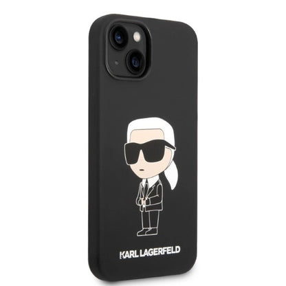 Karl Lagerfeld Silicone Ikonik case for iPhone 14 Plus - black_3