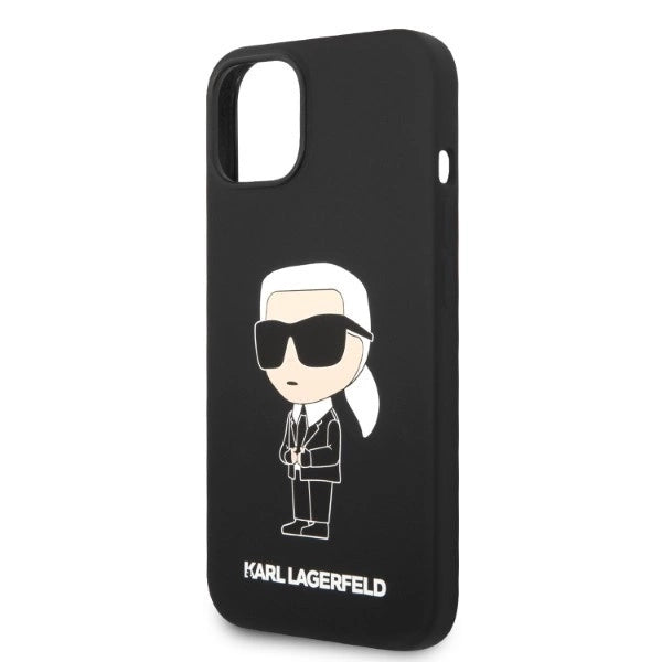 Karl Lagerfeld Silicone Ikonik case for iPhone 14 Plus - black_5