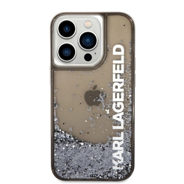 Karl Lagerfeld Liquid Glitter Elong case for iPhone 14 Pro Max - black_2