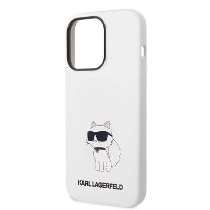 Karl Lagerfeld Silicone Choupette case for iPhone 14 Pro Max - white_5