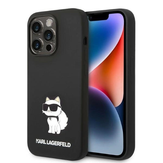 Karl Lagerfeld Silicone Choupette case for iPhone 14 Pro Max - black_0