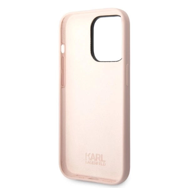 Karl Lagerfeld Silicone Choupette case for iPhone 14 Pro Max - pink_6